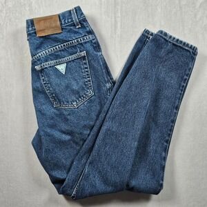 Vintage Guess Pascal Jeans Mens 32 (Fits 30x32) Dark Wash Loose Fit Made In USA